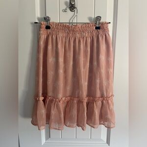 Blush Palm Tree Skirt